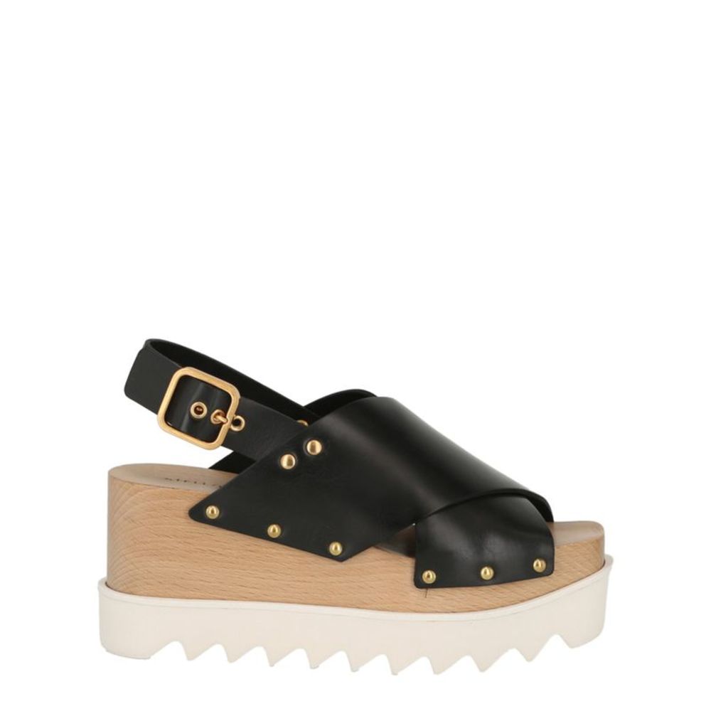 Stella McCartney Percy Platform Sandals Black Womens